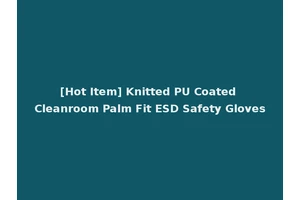 [Hot Item] Knitted PU Coated Cleanroom Palm Fit ESD Safety Gloves