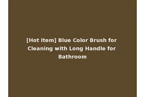 [Hot Item] Blue Color Brush for Cleaning with Long Handle for Bathroom