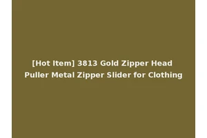 [Hot Item] 3813 Gold Zipper Head Puller Metal Zipper Slider for Clothing