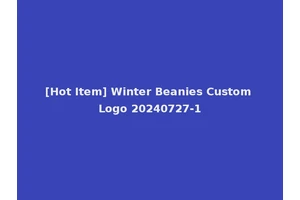 [Hot Item] Winter Beanies Custom Logo 20240727-1
