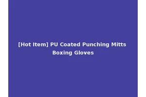[Hot Item] PU Coated Punching Mitts Boxing Gloves