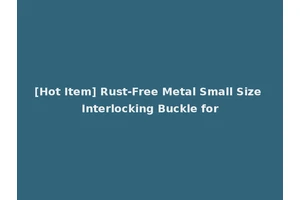 [Hot Item] Rust-Free Metal Small Size Interlocking Buckle for
