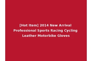 [Hot Item] 2014 New Arrival Professional Sports Racing Cycling Leather Motorbike Gloves