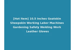 [Hot Item] 10.5 Inches Goatskin Sheepskin Working Labor Machines Gardening Safety Welding Work Leather Gloves