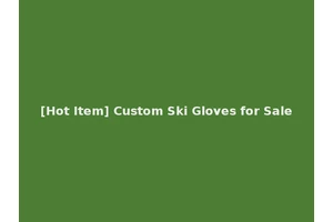[Hot Item] Custom Ski Gloves for Sale