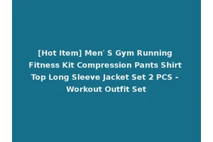 [Hot Item] Men′ S Gym Running Fitness Kit Compression Pants Shirt Top Long Sleeve Jacket Set 2 PCS - Workout Outfit Set