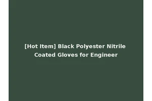 [Hot Item] Black Polyester Nitrile Coated Gloves for Engineer