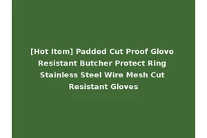 [Hot Item] Padded Cut Proof Glove Resistant Butcher Protect Ring Stainless Steel Wire Mesh Cut Resistant Gloves