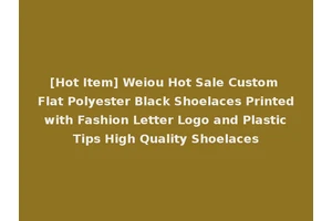 [Hot Item] Weiou Hot Sale Custom Flat Polyester Black Shoelaces Printed with Fashion Letter Logo and Plastic Tips High Quality Shoelaces