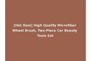 [Hot Item] High Quality Microfiber Wheel Brush, Two-Piece Car Beauty Tools Set