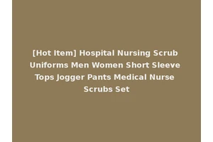 [Hot Item] Hospital Nursing Scrub Uniforms Men Women Short Sleeve Tops Jogger Pants Medical Nurse Scrubs Set