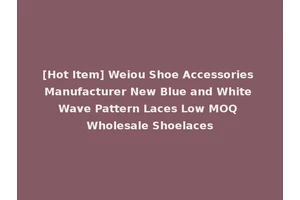 [Hot Item] Weiou Shoe Accessories Manufacturer New Blue and White Wave Pattern Laces Low MOQ Wholesale Shoelaces