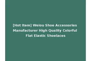 [Hot Item] Weiou Shoe Accessories Manufacturer High Quality Colorful Flat Elastic Shoelaces