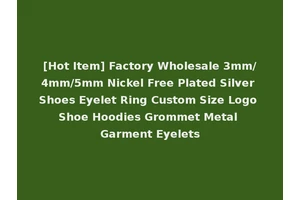 [Hot Item] Factory Wholesale 3mm/4mm/5mm Nickel Free Plated Silver Shoes Eyelet Ring Custom Size Logo Shoe Hoodies Grommet Metal Garment Eyelets