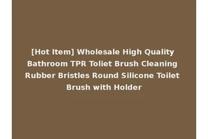 [Hot Item] Wholesale High Quality Bathroom TPR Toliet Brush Cleaning Rubber Bristles Round Silicone Toilet Brush with Holder