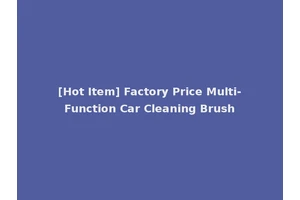 [Hot Item] Factory Price Multi-Function Car Cleaning Brush
