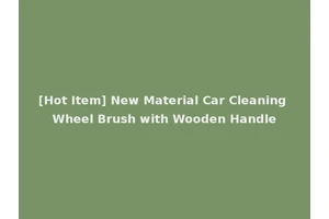 [Hot Item] New Material Car Cleaning Wheel Brush with Wooden Handle