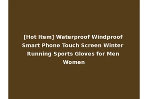 [Hot Item] Waterproof Windproof Smart Phone Touch Screen Winter Running Sports Gloves for Men Women