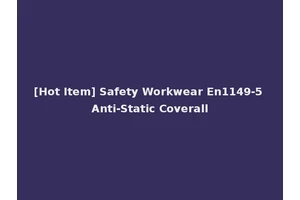 [Hot Item] Safety Workwear En1149-5 Anti-Static Coverall