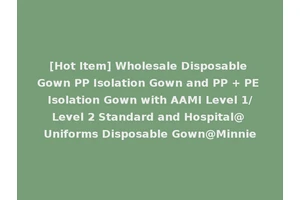 [Hot Item] Wholesale Disposable Gown PP Isolation Gown and PP + PE Isolation Gown with AAMI Level 1/Level 2 Standard and Hospital@ Uniforms Disposable Gown@Minnie