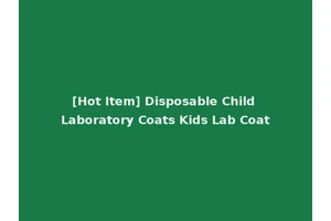 [Hot Item] Disposable Child Laboratory Coats Kids Lab Coat
