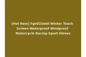 [Hot Item] Fgv023mbl Winter Touch Screen Waterproof Windproof Motorcycle Racing Sport Gloves