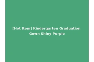 [Hot Item] Kindergarten Graduation Gown Shiny Purple