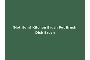 [Hot Item] Kitchen Brush Pot Brush Dish Brush