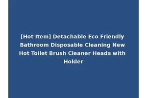 [Hot Item] Detachable Eco Friendly Bathroom Disposable Cleaning New Hot Toilet Brush Cleaner Heads with Holder