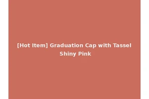 [Hot Item] Graduation Cap with Tassel Shiny Pink