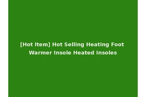[Hot Item] Hot Selling Heating Foot Warmer Insole Heated Insoles