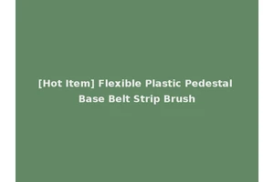[Hot Item] Flexible Plastic Pedestal Base Belt Strip Brush