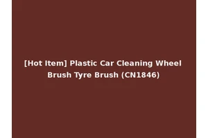 [Hot Item] Plastic Car Cleaning Wheel Brush Tyre Brush (CN1846)