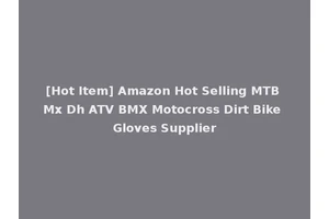 [Hot Item] Amazon Hot Selling MTB Mx Dh ATV BMX Motocross Dirt Bike Gloves Supplier