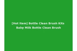 [Hot Item] Bottle Clean Brush Kits Baby Milk Bottle Clean Brush
