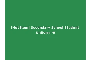 [Hot Item] Secondary School Student Uniform -9