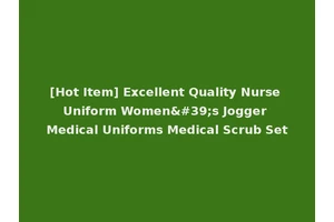 [Hot Item] Excellent Quality Nurse Uniform Women's Jogger Medical Uniforms Medical Scrub Set