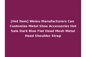[Hot Item] Weiou Manufacturers Can Customize Metal Shoe Accessories Hot Sale Dark Blue Flat Head Mesh Metal Head Shoulder Strap