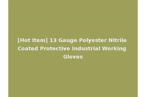 [Hot Item] 13 Gauge Polyester Nitrile Coated Protective Industrial Working Gloves