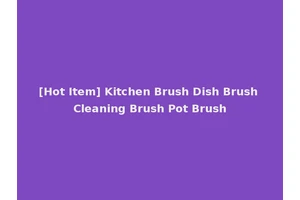 [Hot Item] Kitchen Brush Dish Brush Cleaning Brush Pot Brush