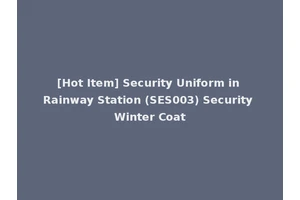 [Hot Item] Security Uniform in Rainway Station (SES003) Security Winter Coat