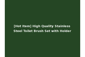 [Hot Item] High Quality Stainless Steel Toilet Brush Set with Holder