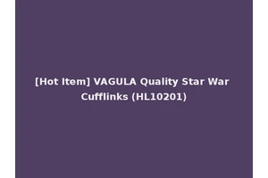 [Hot Item] VAGULA Quality Star War Cufflinks (HL10201)