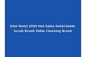 [Hot Item] 2020 Hot Sales Detachable Scrub Brush Table Cleaning Brush