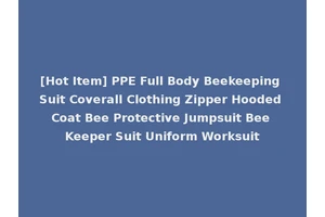 [Hot Item] PPE Full Body Beekeeping Suit Coverall Clothing Zipper Hooded Coat Bee Protective Jumpsuit Bee Keeper Suit Uniform Worksuit