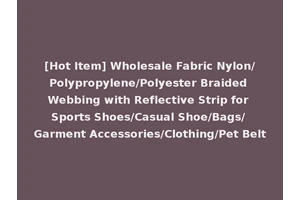 [Hot Item] Wholesale Fabric Nylon/Polypropylene/Polyester Braided Webbing with Reflective Strip for Sports Shoes/Casual Shoe/Bags/ Garment Accessories/Clothing/Pet Belt