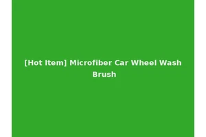 [Hot Item] Microfiber Car Wheel Wash Brush