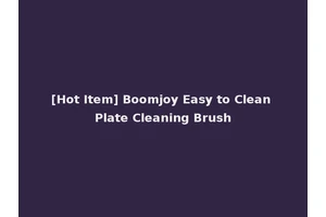 [Hot Item] Boomjoy Easy to Clean Plate Cleaning Brush