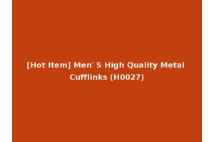 [Hot Item] Men′ S High Quality Metal Cufflinks (H0027)