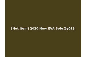 [Hot Item] 2020 New EVA Sole Zy013